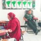 TNI dari Koramil 07/Kepohbaru Kodim 0813 Bojonegoro - Jawa Timur, menggelar kegiatan bakti sosial donor darah, Selasa (03/06/2025)